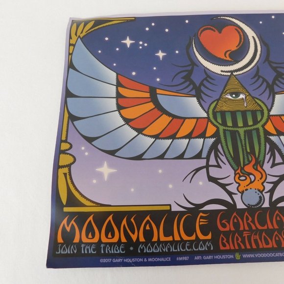 Garcia Birthday Band Lot of 3 Original Concert Posters Flyer Moonalice Oregon - Picture 10 of 11